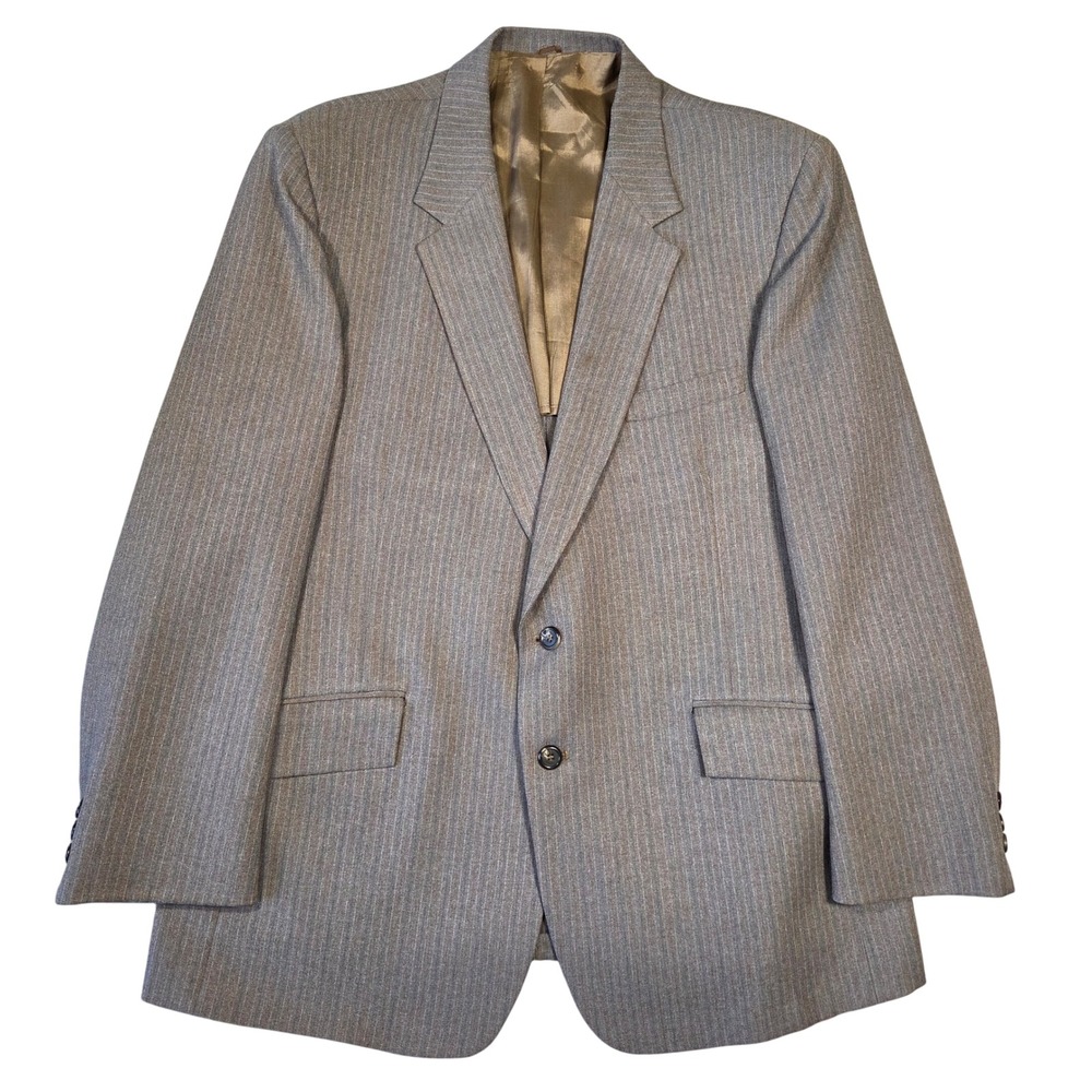 Vintage Sears Roebuck Comfort Suit Blazer‎ Brown Career Wear 46R Business Church